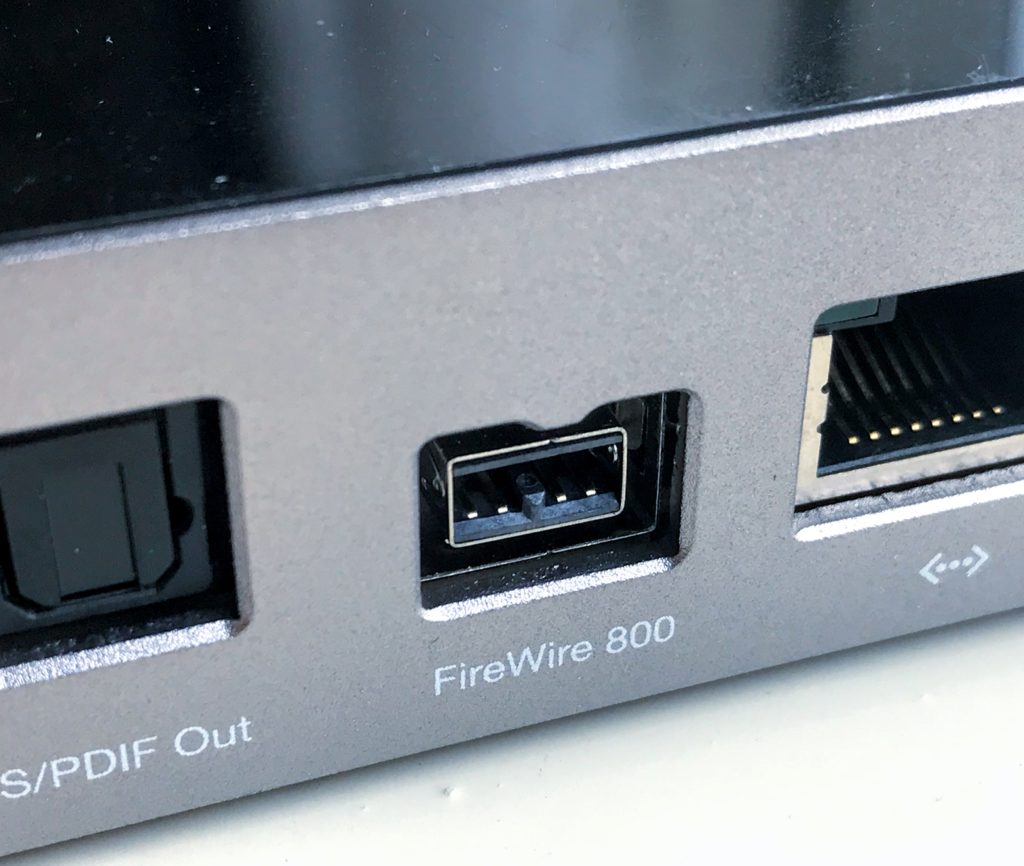 FireWire Supported Computer. In older days FireWire & USB both are available on a device.