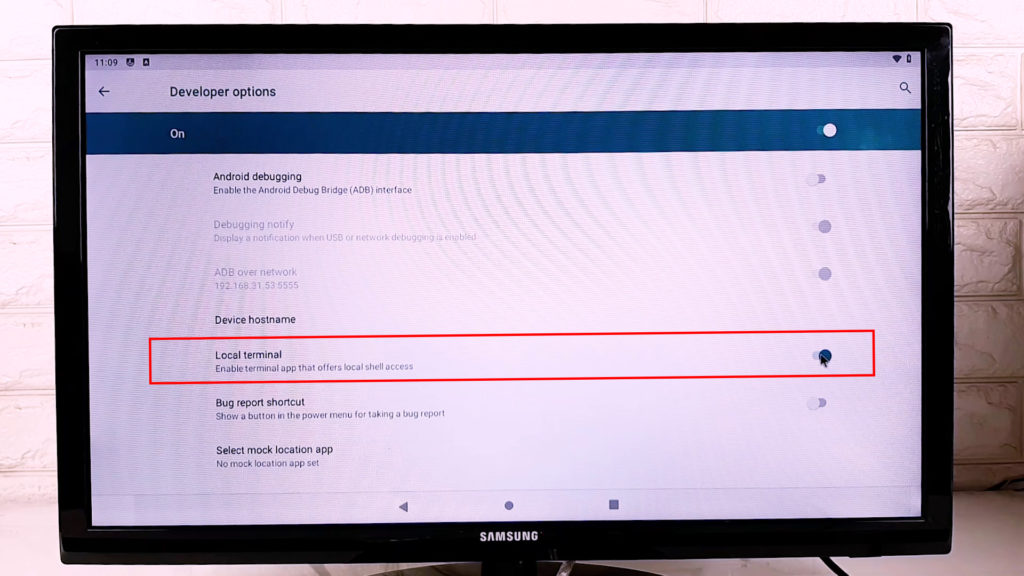 Enable Local Terminal On Raspberry Pie 4 Android OS 
