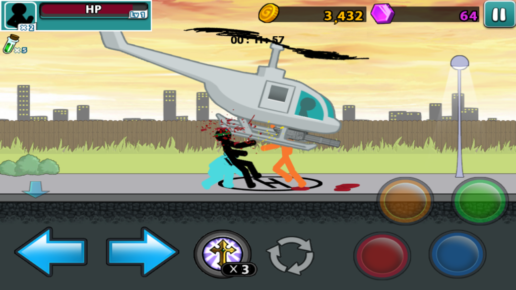 One of the best low MB games in Android is Anger of stick 5