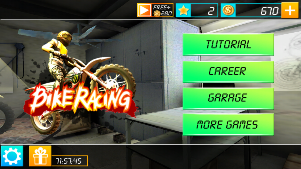 You can play Bike Racing 3D too