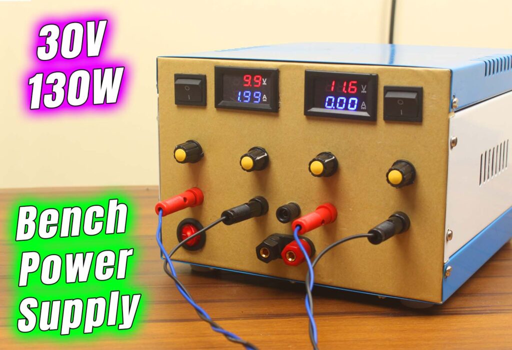 Diy Dual Channel Variable Lab Bench Power Supply 30v 10a 300w Build Test Geeky Soumya - Diy Variable Lab Bench Power Supply Dc 0 24v 6a